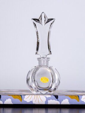 Prismatic Crystal Perfume Bottle - Wide base; Mini